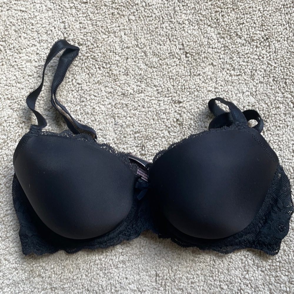 34D Victoria secret Lightly lined Demi bra dream angels collection (black)